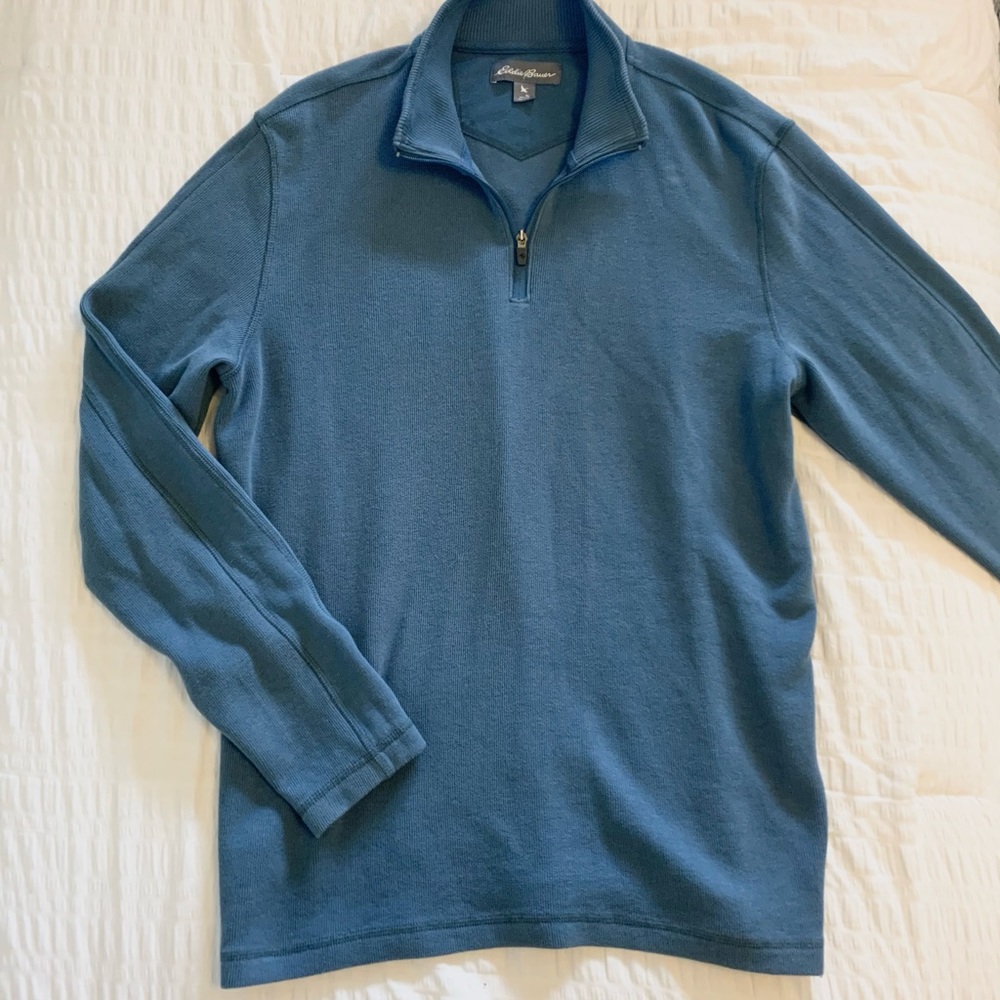 eddie bauer quarter zip sweater